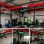 light crane system with Verlinde hoist for workstation lifting