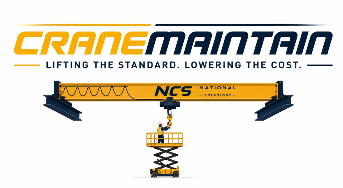 Crane Maintain service heritage logo for National Crane Solutions