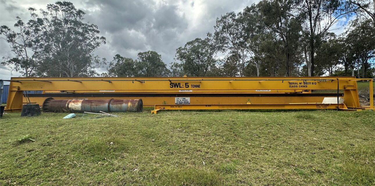 Second hand 5 tonne overhead crane beam available for enquiry