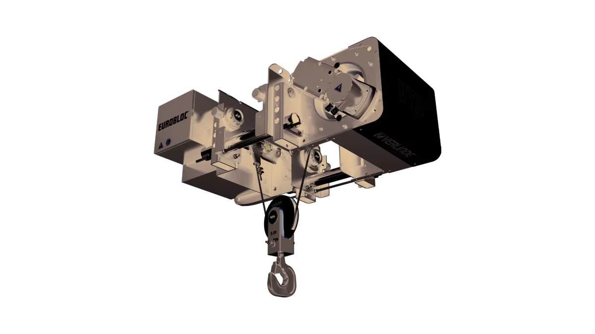 Verlinde Exproof low headroom wire rope hoist