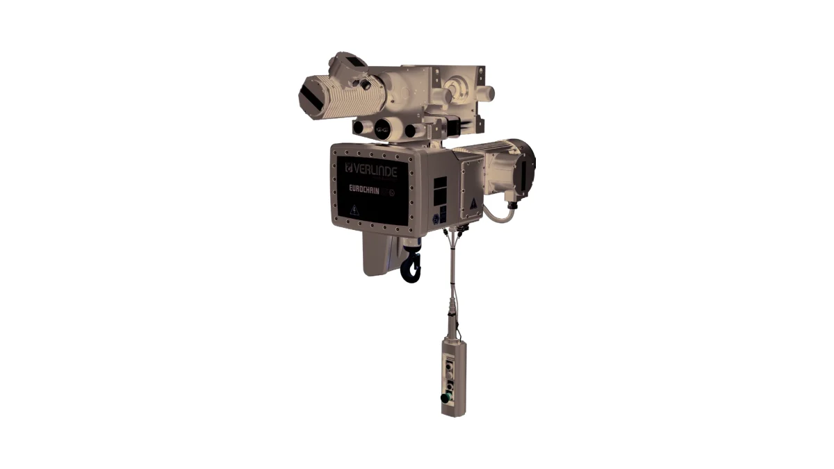 Verlinde Exproof trolley hoist with pendant control
